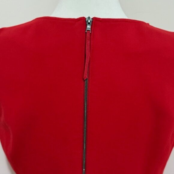 Spanx The Perfect Fit & Flare Red Dress Sleeveless w/ Pockets 20381R Size L - Picture 4 of 5